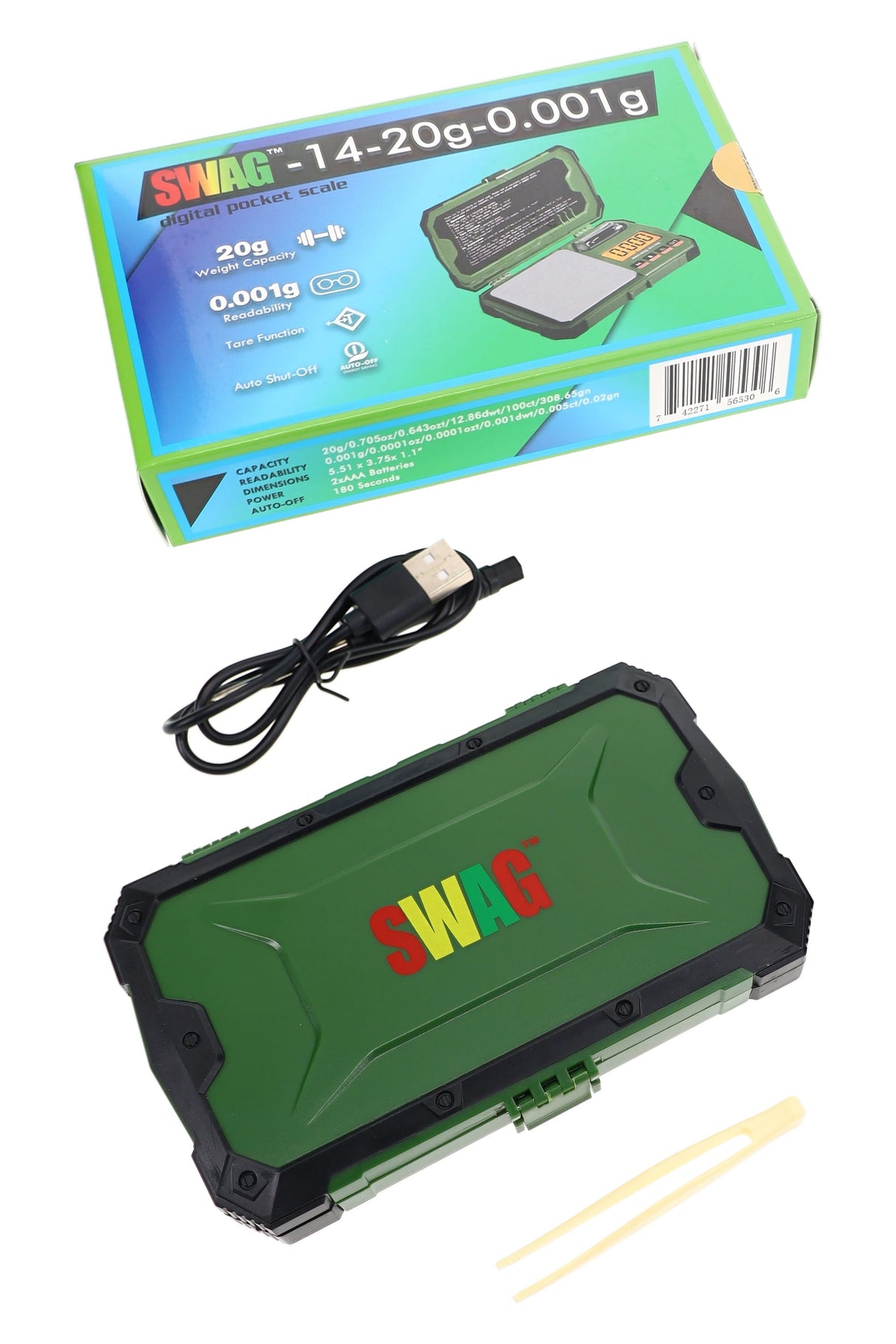 Swag SWAG-14-20G-0.001G Digital Pocket Scale – 20 g × 0.001 g