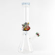 Empire Glassworks 'Under The Sea Beaker' bong with intricate marine life design, front view on white background