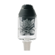 Empire Glassworks Frosty Lotus Puffco Proxy Attachment, Clear Borosilicate Glass, Side View