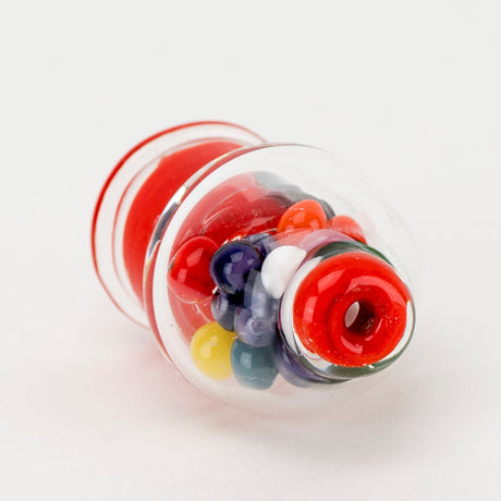 Empire Glassworks Gumball Machine Carb Cap, Borosilicate Glass, Angled Side View