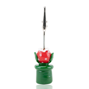 Empire Glassworks Piranha Plant Roach Clip - Borosilicate Colored Glass