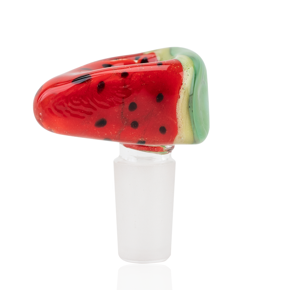 Empire Glassworks Watermelon Bowl Piece for Bongs, Borosilicate Glass, Side View