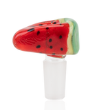 Empire Glassworks Watermelon Bowl Piece for Bongs, Borosilicate Glass, Side View