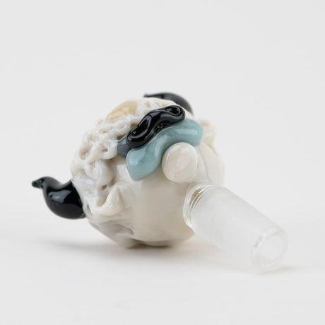 Empire Glassworks Appa Bowl Piece - 14mm Borosilicate Glass, Side View on White