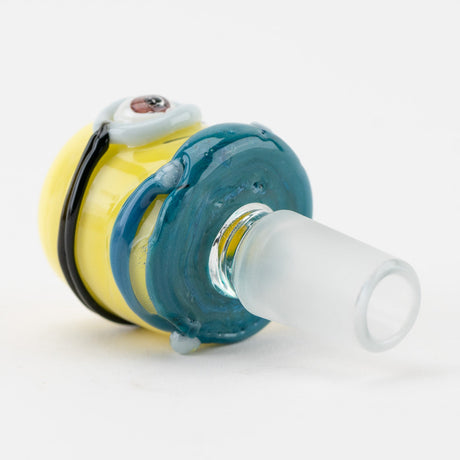 Empire Glassworks One Eyed Monster Bowl Piece, Angled Side View on White Background