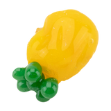 Empire Glassworks Pineapple Spinner Cap for Dab Rigs, Yellow and Green, Top View