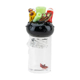 Empire Glassworks Coral Reef Spinner Cap with intricate marine life design, crafted from borosilicate glass