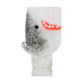 Empire Glassworks Jawsome Spinner Cap in Borosilicate Glass, Shark Design for Dab Rigs