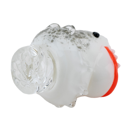 Empire Glassworks Jawsome Spinner Cap in Borosilicate Glass, Shark Design, for Dab Rigs - Top View