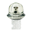 Empire Glassworks UV Illuminati Martian Spinner Cap, UV Reactive Borosilicate Glass, Front View