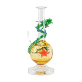 Empire Glassworks Dragon Sphere Mini-Tube Dab Rig with Quartz Bucket - Front View