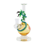 Empire Glassworks Dragon Sphere Mini-Tube Dab Rig with Intricate Colored Glass Detail