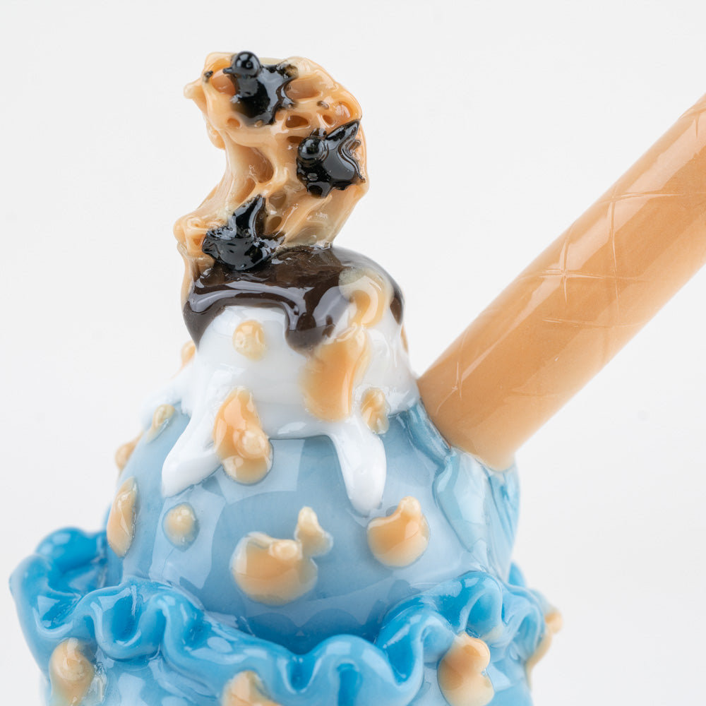 Empire Glassworks Cookie Monster Sundae Nano Rig with detailed colored glasswork