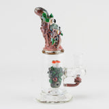 Empire Glassworks Hootie's Family Tree Mini Rig with intricate tree design - Front View