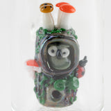 Empire Glassworks Hootie's Family Tree Mini Rig with Intricate Colored Glass Detailing - Front View