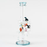 Empire Glassworks East Australian Current Mini Recycler Bong with Colorful Marine Life Accents