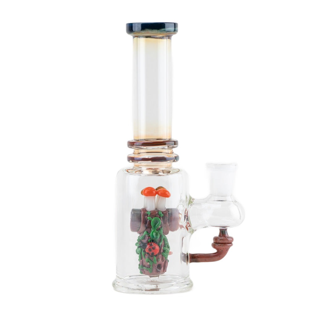 Empire Glassworks 'Renew the Redwood' Mini Tube Bong with Intricate Artwork - Front View