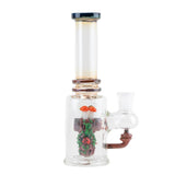 Empire Glassworks 'Renew the Redwood' Mini Tube Bong with Intricate Artwork - Front View