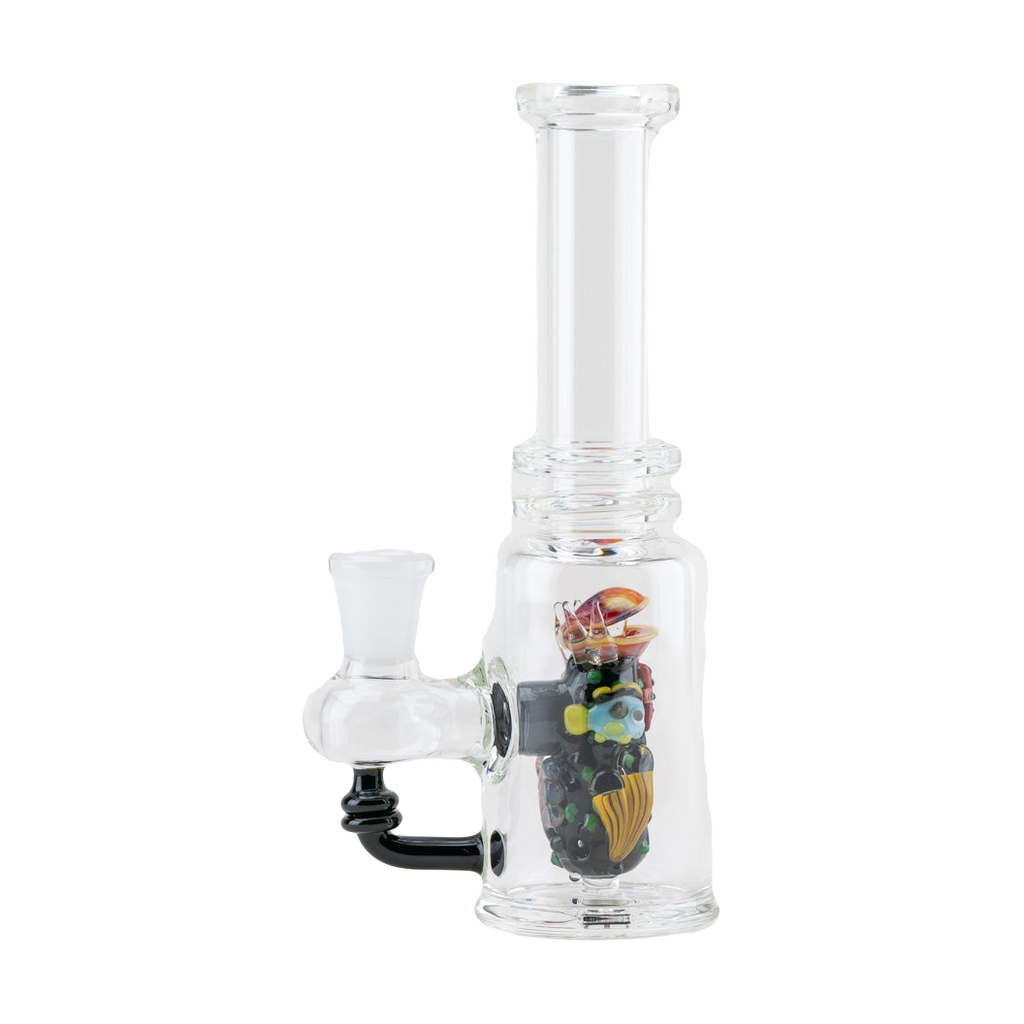 Empire Glassworks 'Save the Seas' Mini Tube Dab Rig with Intricate Marine Life Details