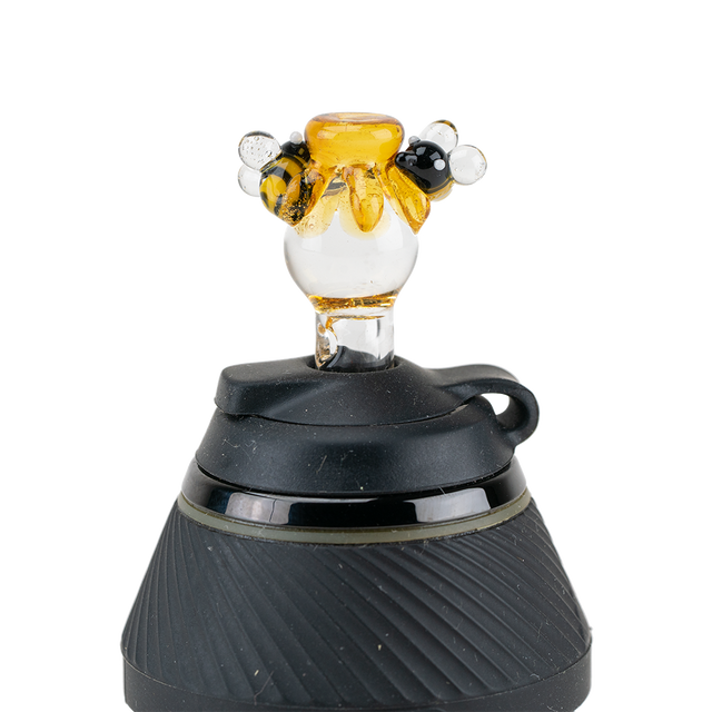 Empire Glassworks Beehive PuffCo Proxy Glass Ball Cap, Borosilicate, Front View