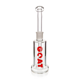 Lucky Goat 8" Appalachian Showerhead Sherlock Bubbler, Clear Borosilicate Glass, Front View