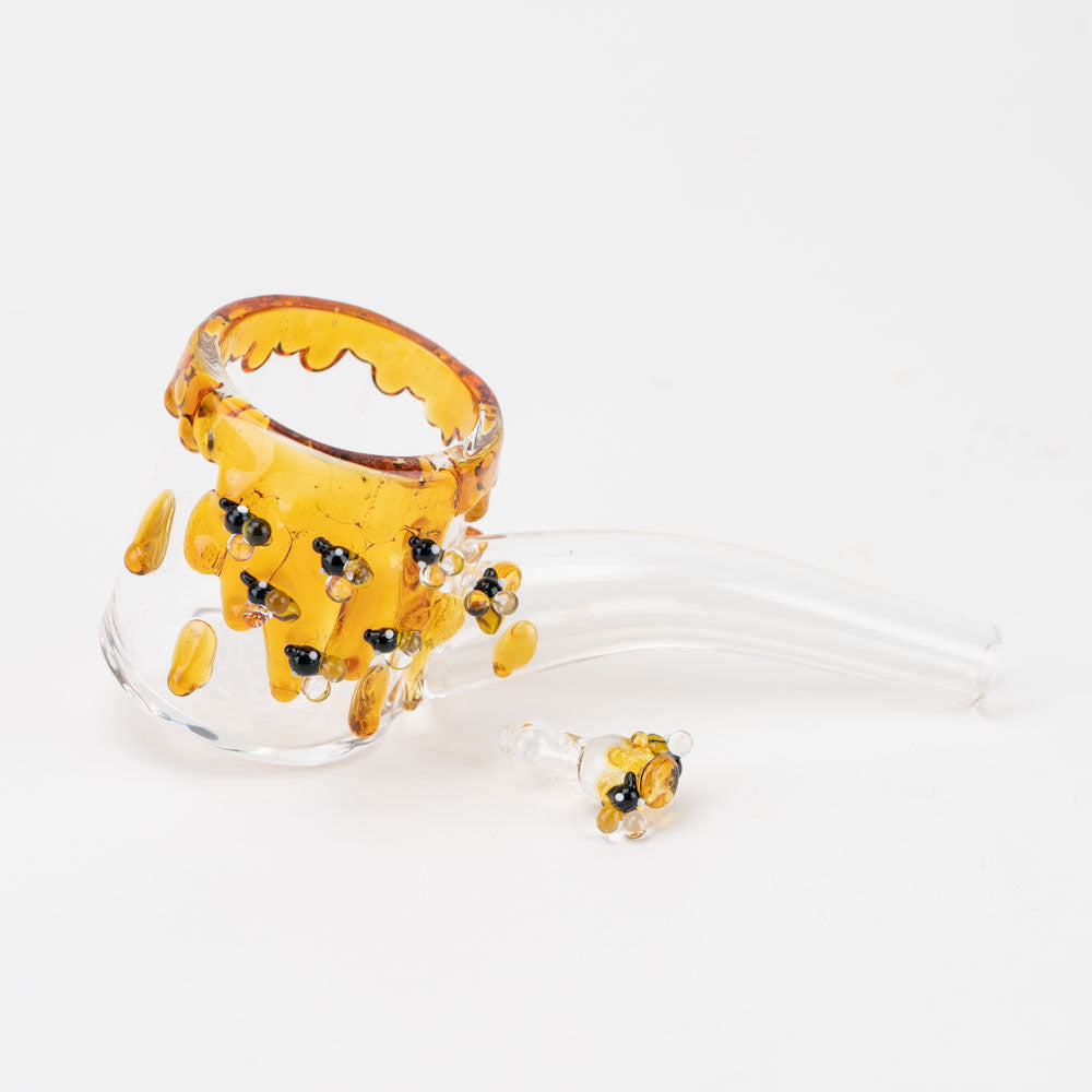 Empire Glassworks Beehive Proxy Glass Attachment Set for vaporizers, with honeycomb design