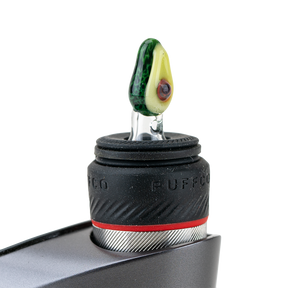 Empire Glassworks Avocadope PuffCo Peak Pro Glass Ball Cap, Borosilicate, Side View