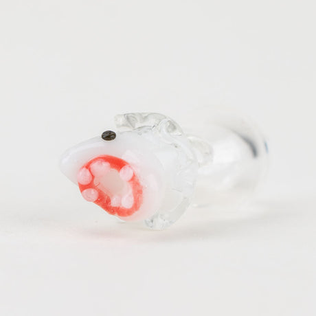 Empire Glassworks Jawsome Glass Ball Cap for PuffCo Peak Pro, Shark Design, Close-up