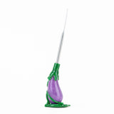 Empire Glassworks Eggplant Dabber Tool - Borosilicate Colored Glass - Front View