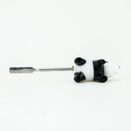 Empire Glassworks Panda Dabber with Borosilicate Glass, Side View on White Background