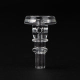 Empire Glassworks Borosilicate 3D Joystick Cap for PuffCo Peak Pro, Front View on Black Background