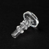 Empire Glassworks Borosilicate Glass Joystick Cap for PuffCo Peak Pro, Clear, Side View