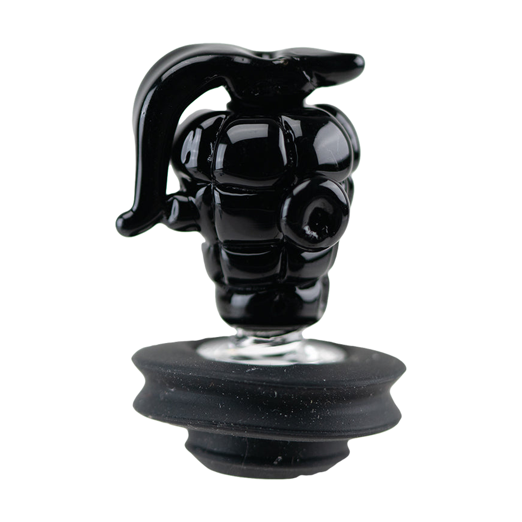 Empire Glassworks Grenade-Shaped Glass Carb Cap for Puffco Peak Pro, Front View