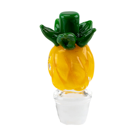 Empire Glassworks Pineapple Puffco Peak Pro Carb Cap, Borosilicate Glass, Front View