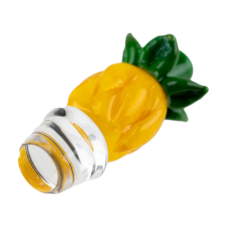 Empire Glassworks Pineapple Puffco Peak Pro Carb Cap, Borosilicate Glass, Side View