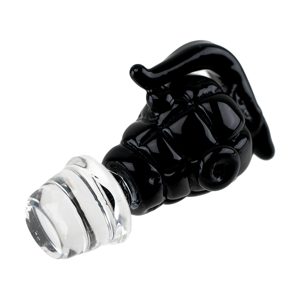 Empire Glassworks Grenade Puffco Peak Pro Glass Carb Cap, Novelty Black Design