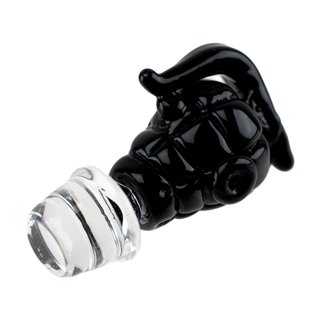 Empire Glassworks Grenade Puffco Peak Pro Glass Carb Cap, Novelty Black Design