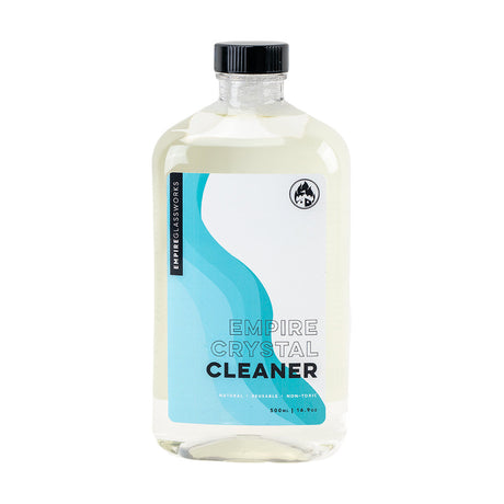 Empire Glassworks Crystal Cleaner 500mL bottle, 100% natural cleaning solution for smoking accessories