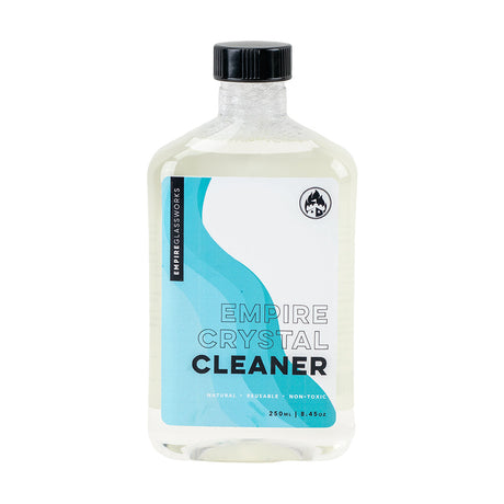 Empire Glassworks Crystal Cleaner 250mL bottle, natural and non-toxic, front view on white background