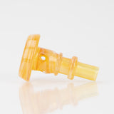 Empire Glassworks XL Chamber Glass Joystick Cap for PuffCo Peak Pro in Sunrise, Side View