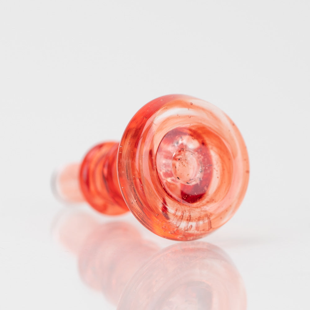 Empire Glasswork's PuffCo Peak Pro 3D XL Chamber Glass Joystick Cap - Transluscent Red