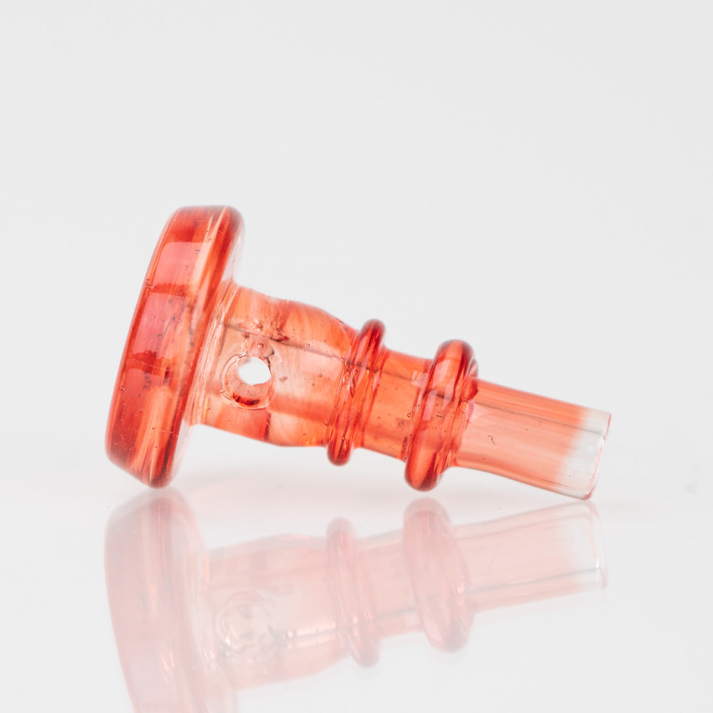 Empire Glasswork's PuffCo Peak Pro 3D XL Chamber Glass Joystick Cap - Transluscent Red