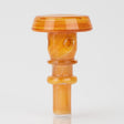 Empire Glassworks Tangerine Joystick Cap for PuffCo Peak Pro, Front View on White