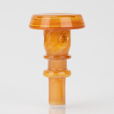 Empire Glassworks Tangerine Joystick Cap for PuffCo Peak Pro, Front View on White