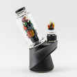 Empire Glassworks "Save the Seas" themed glass attachment for Puffco Peak & Pro, side view on white