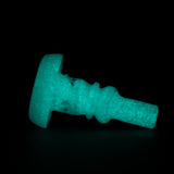 Empire Glasswork's PuffCo Peak Pro 3D XL Chamber Glass Joystick Cap - Glow in the Dark