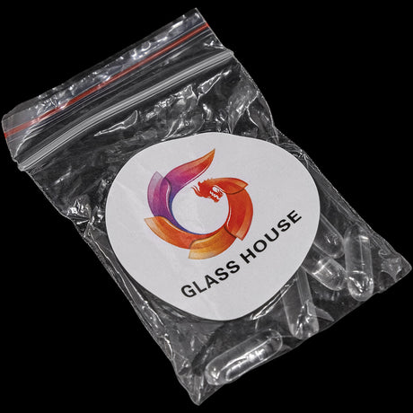 Glasshouse branded packaging for Clear Capsule Borosilicate Dab Rig Accessory