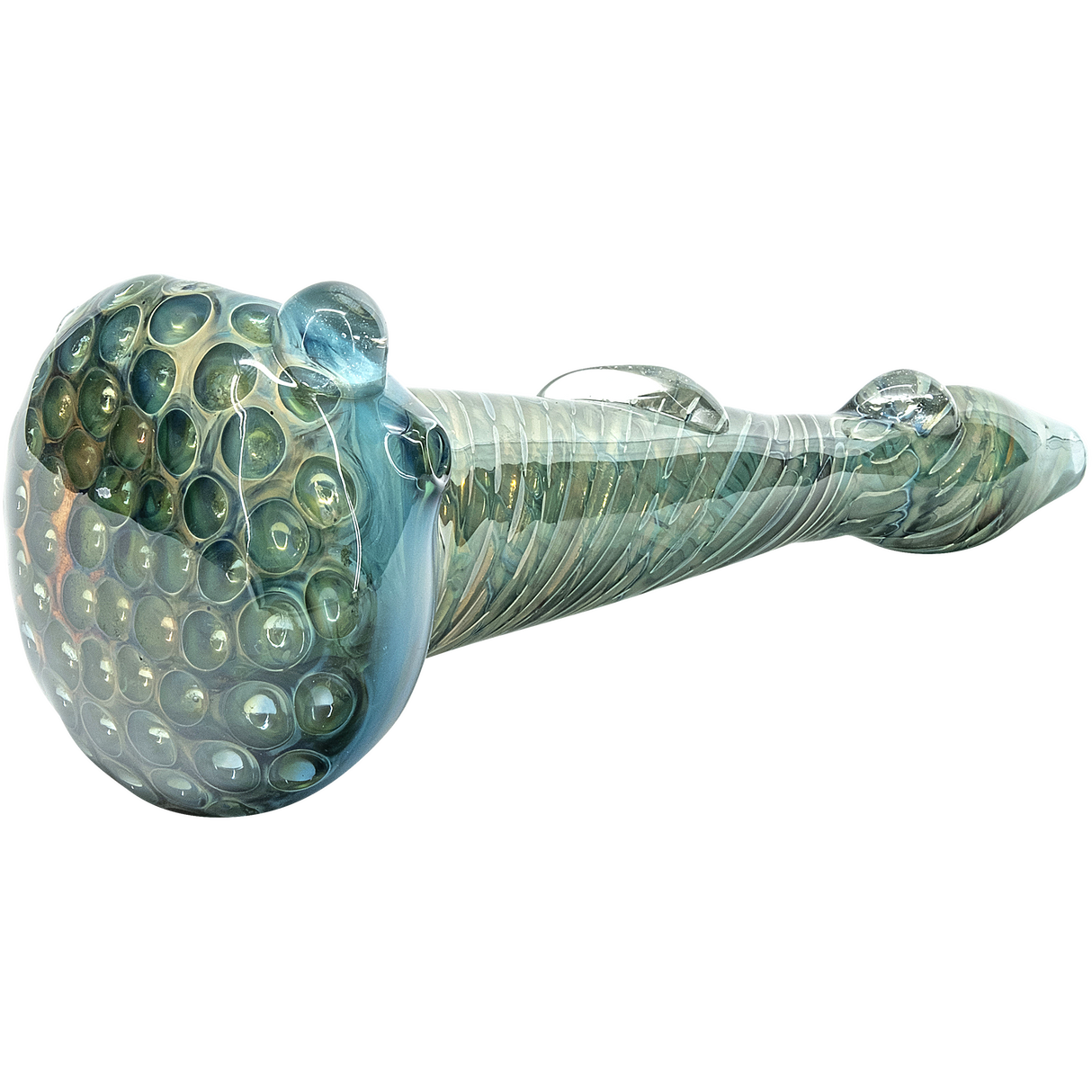 The "Abyss" Oil-Drop Honeycomb Head Glass Spoon Pipes