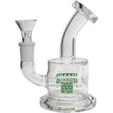 DankGeek Mini In-Line Banger Hanger Dab Rig with 14mm Female Joint, Front View