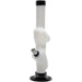 JM Plastics 8" White Acrylic Lady Contour Bong with Sturdy Base - Front View